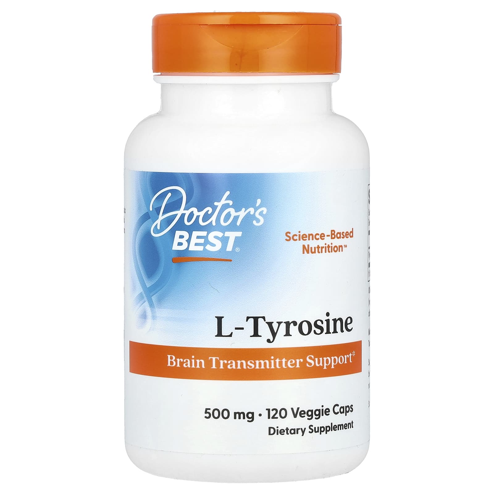 Doctor's Best L-Tyrosine 500 мг 120 вегетарианских капсул