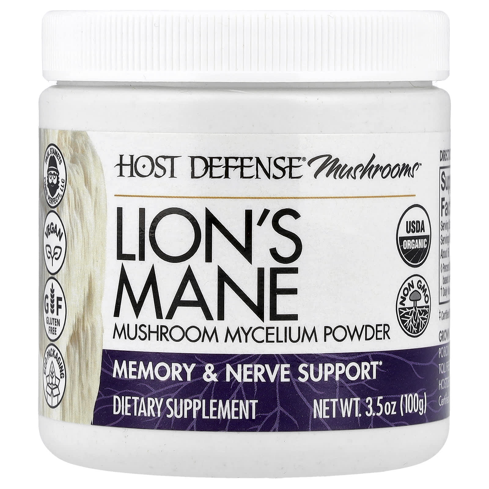 Host Defense Lion’s Mane порошок 100 г
