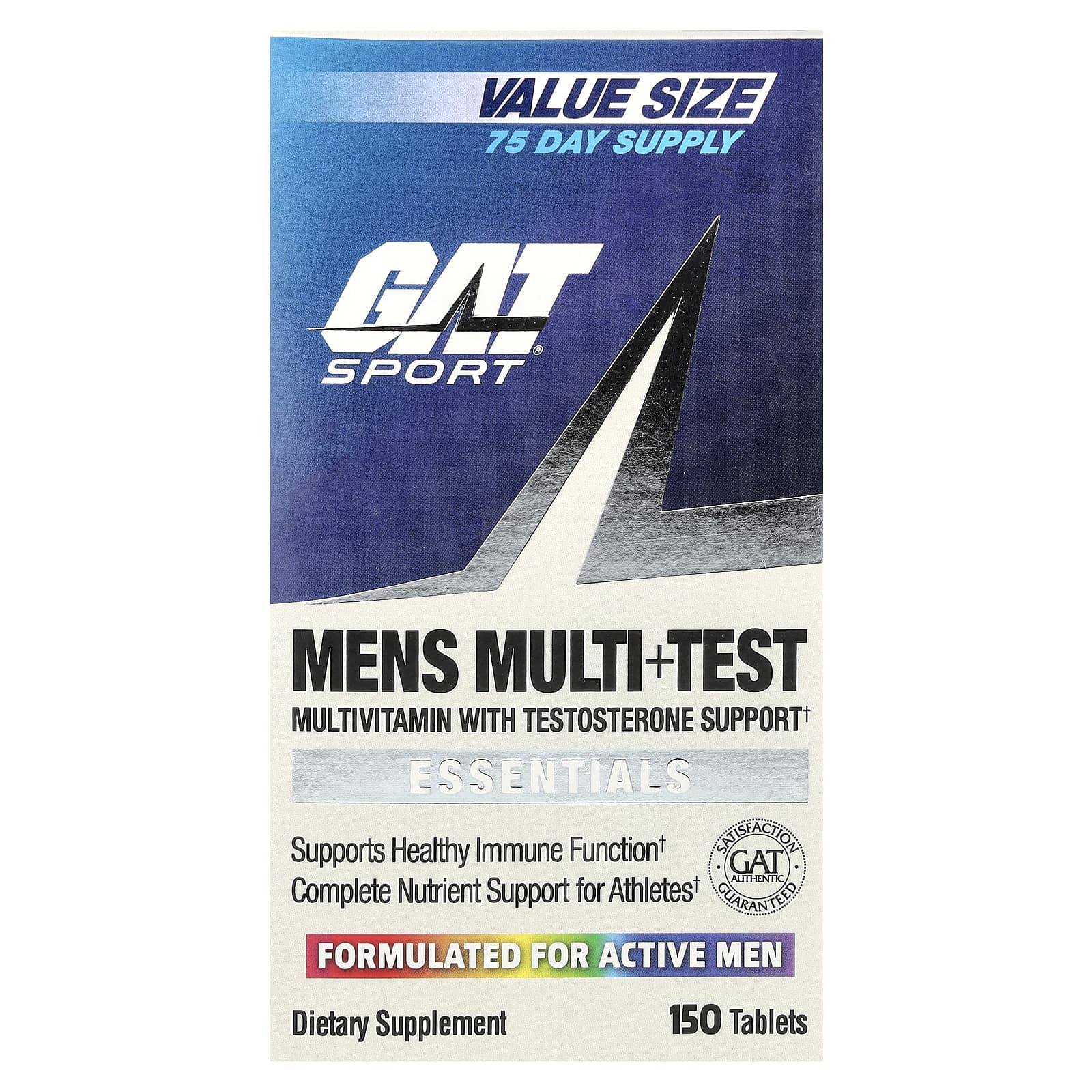 GAT Mens Multi Test мультивитамины для мужчин 150 таблеток