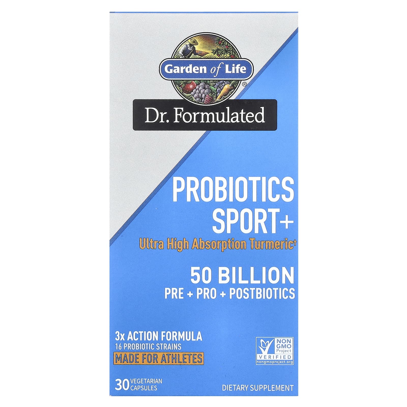 Garden of Life Probiotics Sport 50 млрд КОЕ 30 вегетарианских капсул
