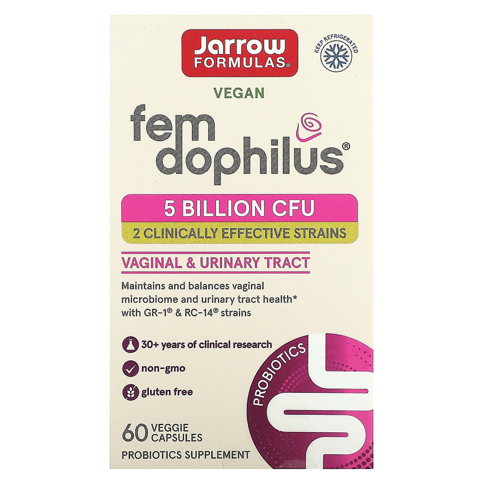 Jarrow Formulas Fem Dophilus 5 Billion 60 капсул