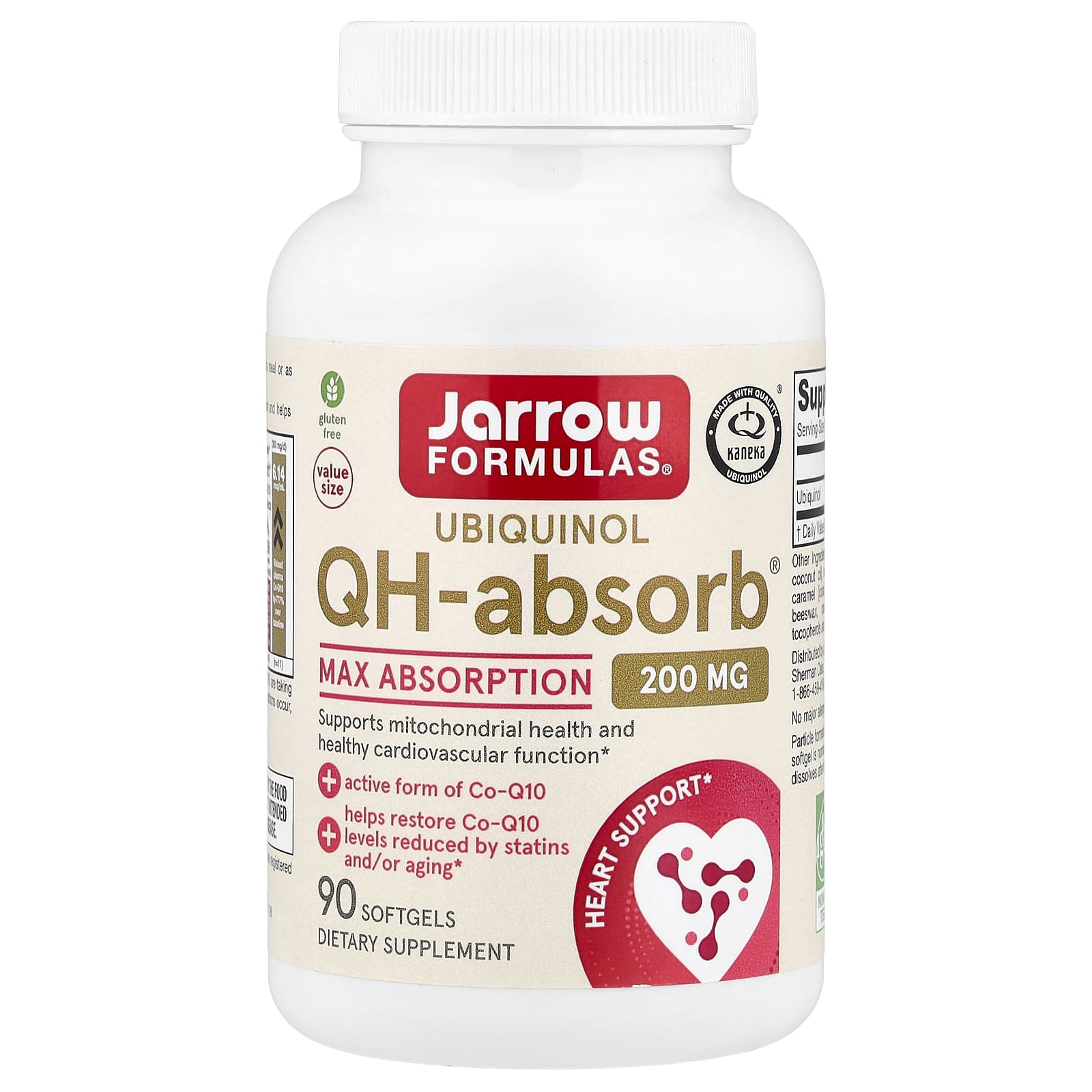 Jarrow Formulas QH-Absorb убихинол 200 мг 90 капсул