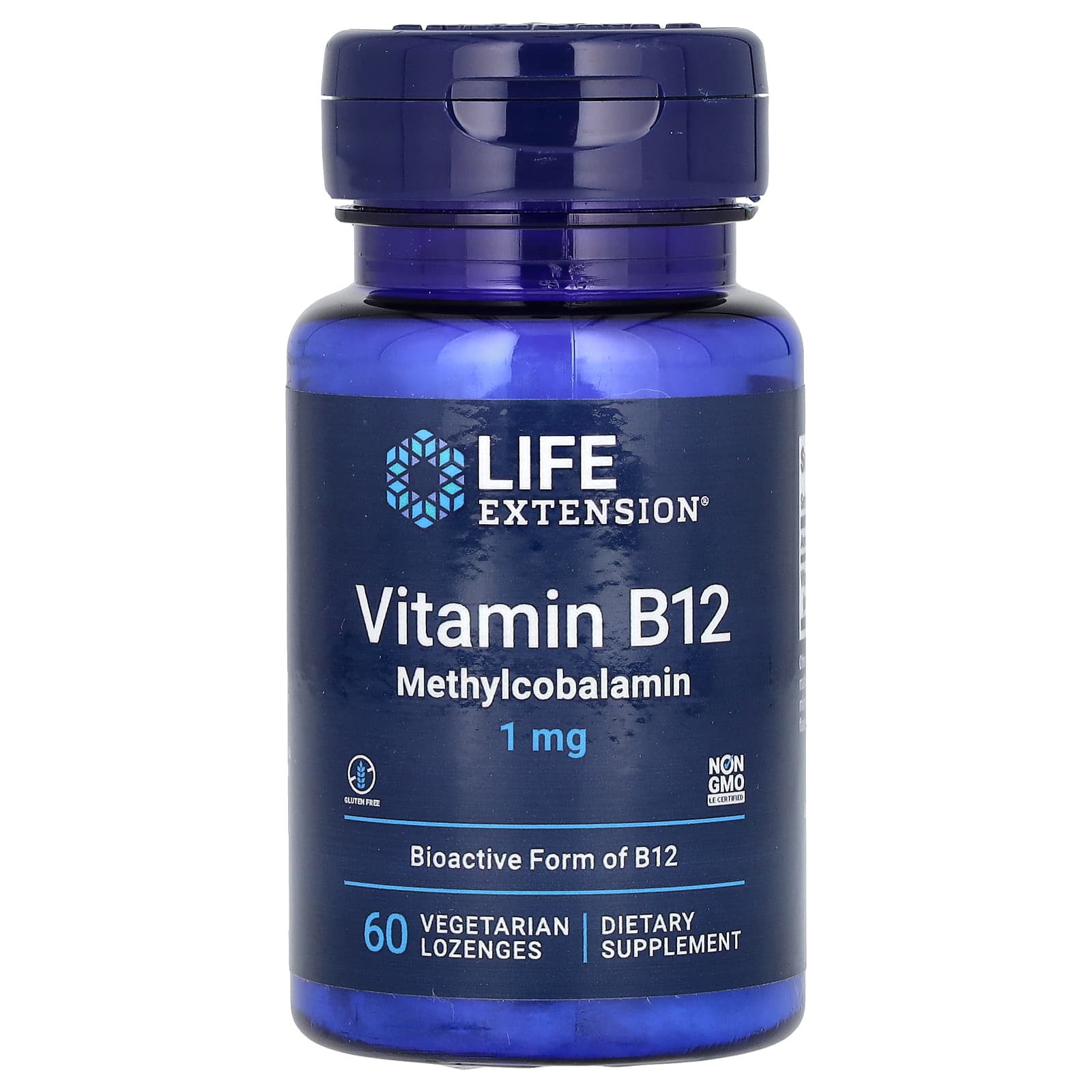 Life Extension Vitamin B12 метилкобаламин 1 мг 60 пастилок