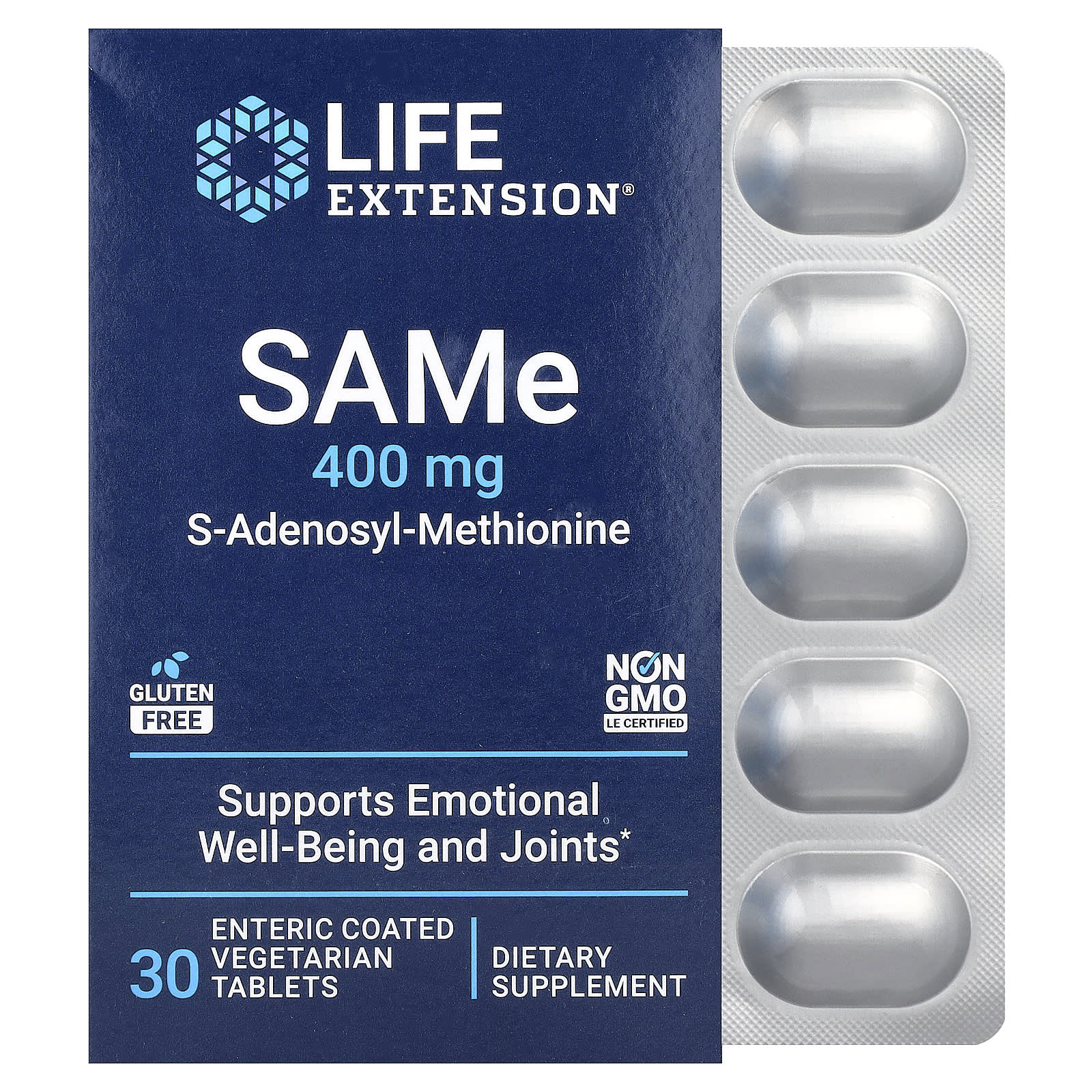 Life Extension SAMe 400 мг 30 таблеток