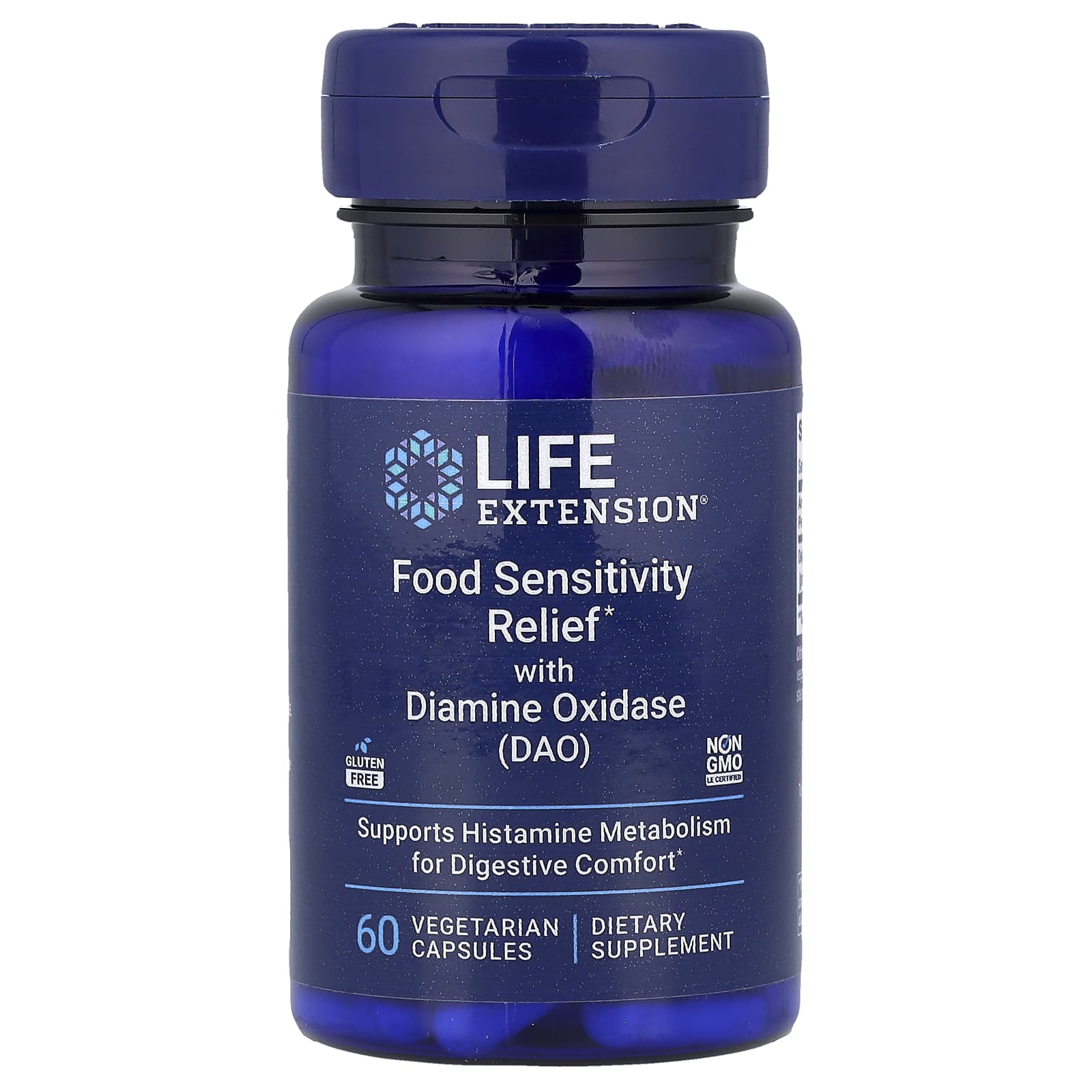 Life Extension DAO поддержка пищеварения 60 вегетарианских капсул