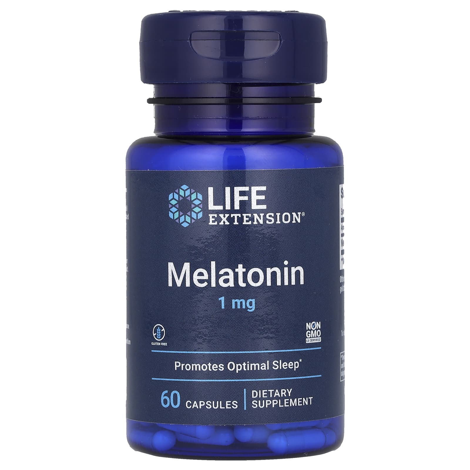 Life Extension Melatonin 1 мг 60 капсул