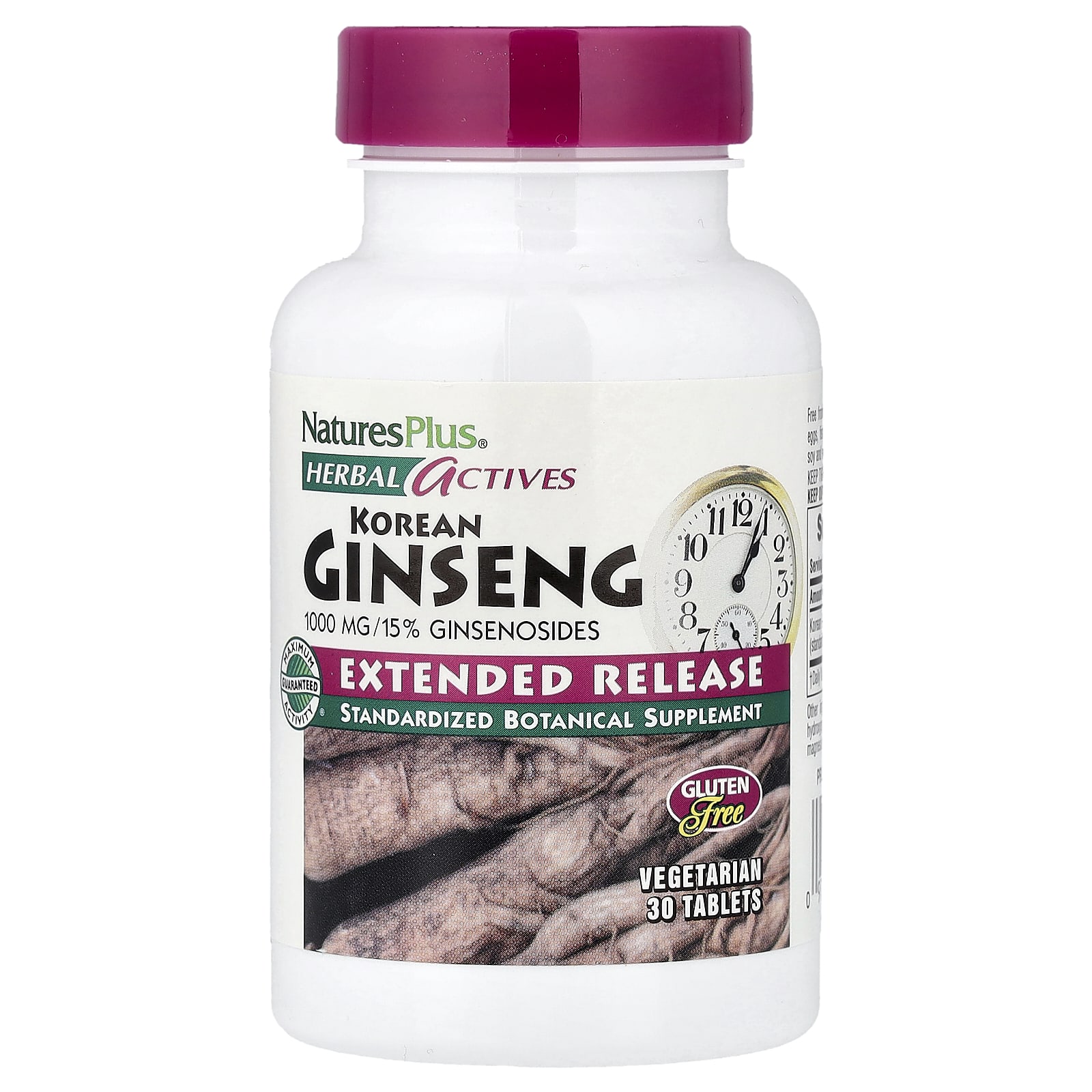 NaturesPlus Korean Ginseng 1000 мг 30 таблеток