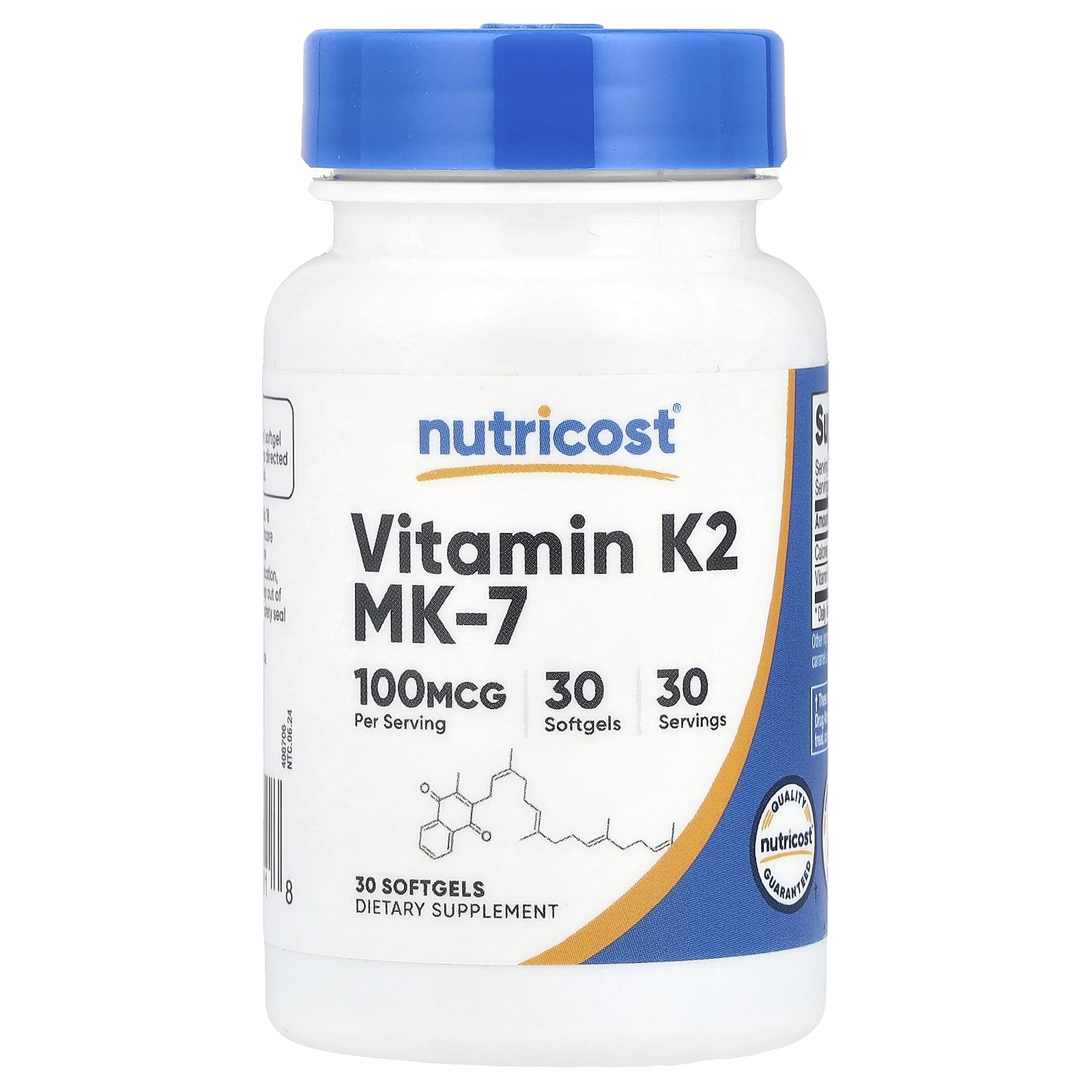 Nutricost Vitamin K2 MK-7 100 мкг 30 софтгелей