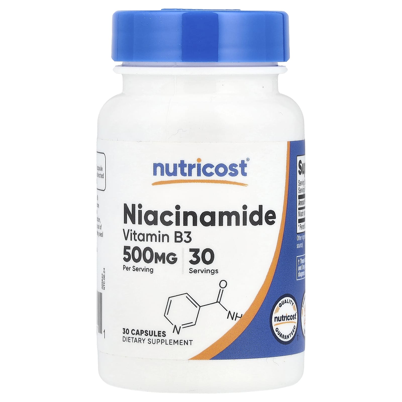 Nutricost Niacinamide 500 мг 30 капсул