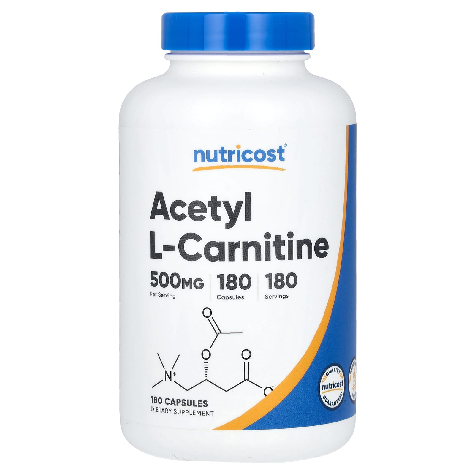 Nutricost Acetyl L-Carnitine 500 мг 180 капсул