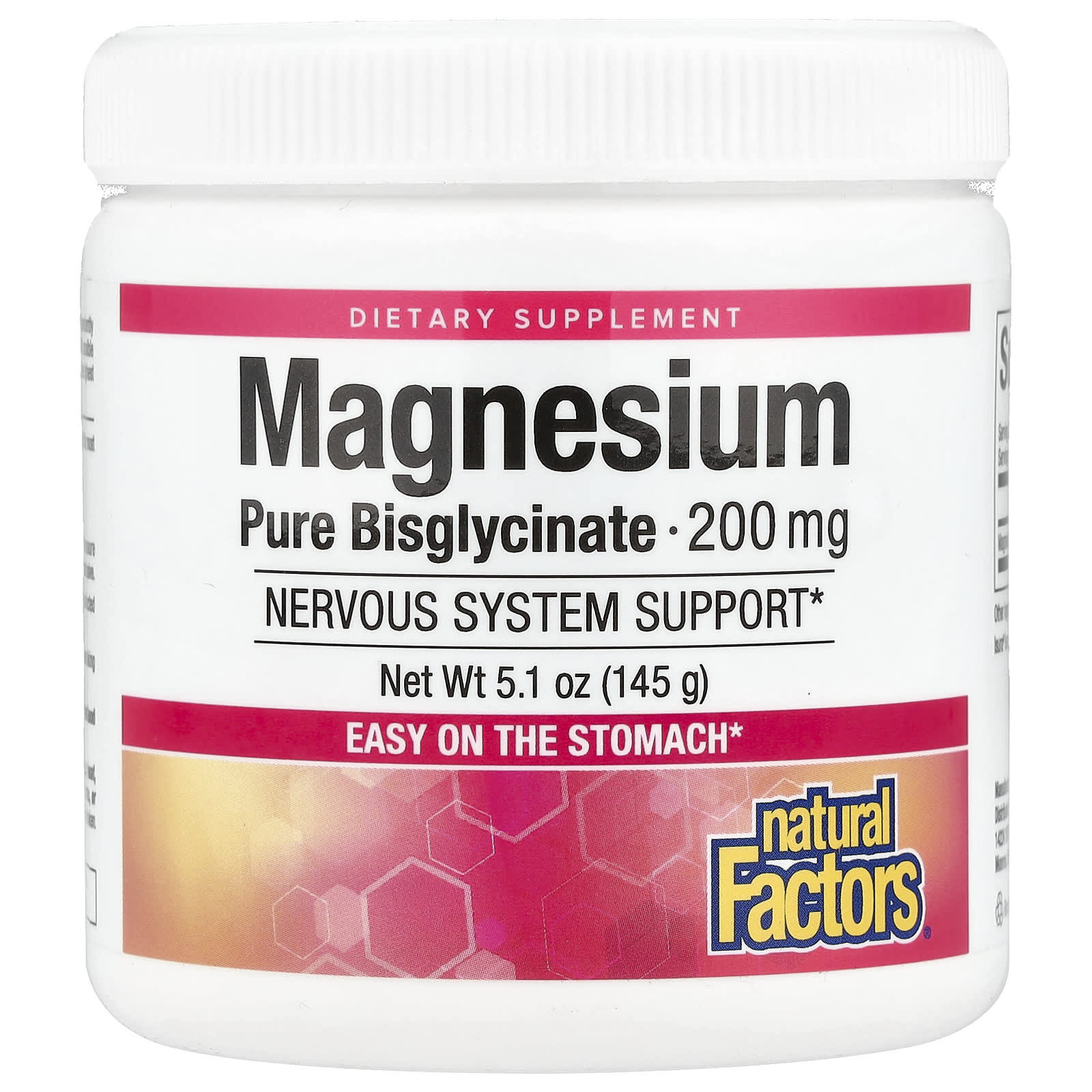 Natural Factors Magnesium Bisglycinate 200 мг 120 г