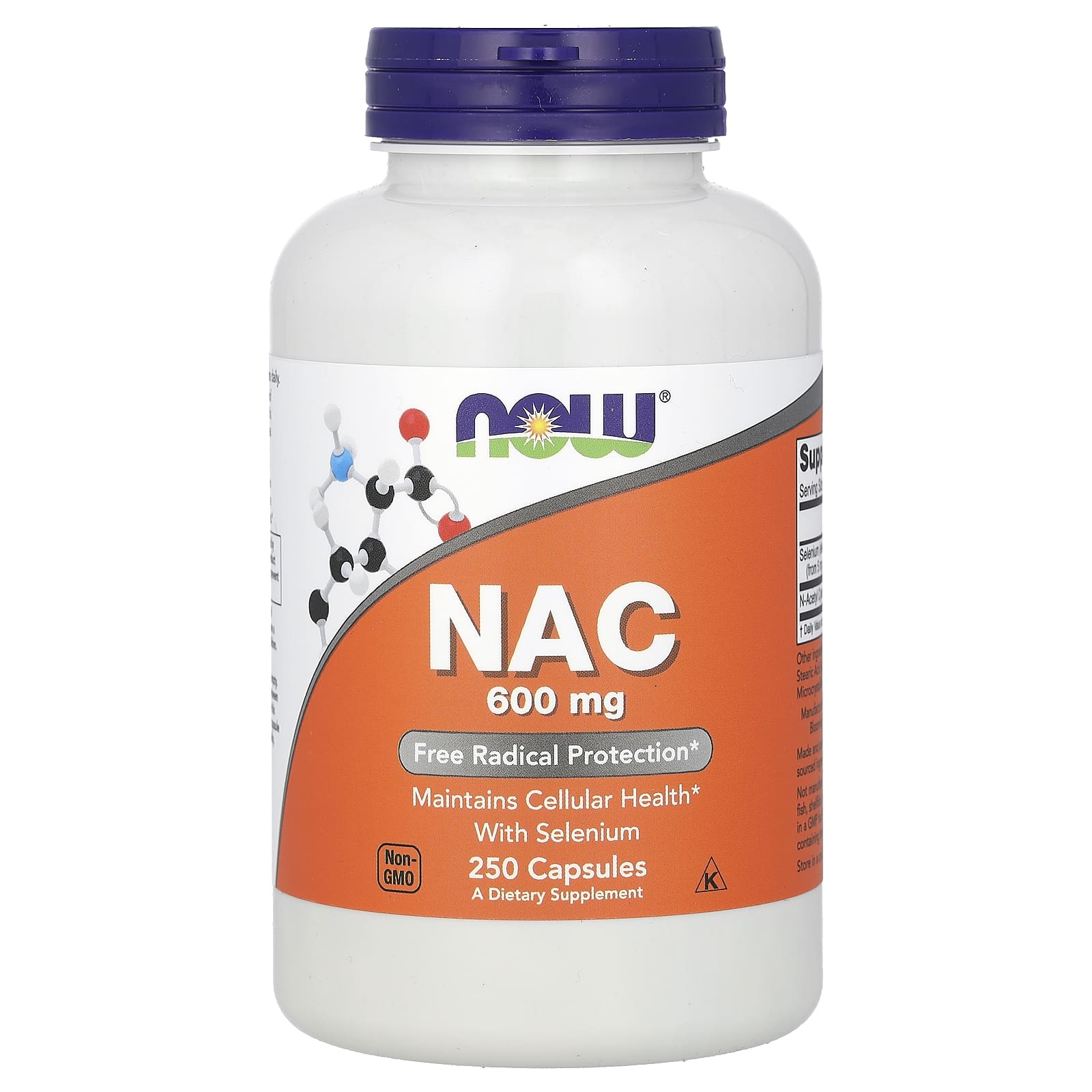 NOW Foods NAC 600 мг 250 капсул