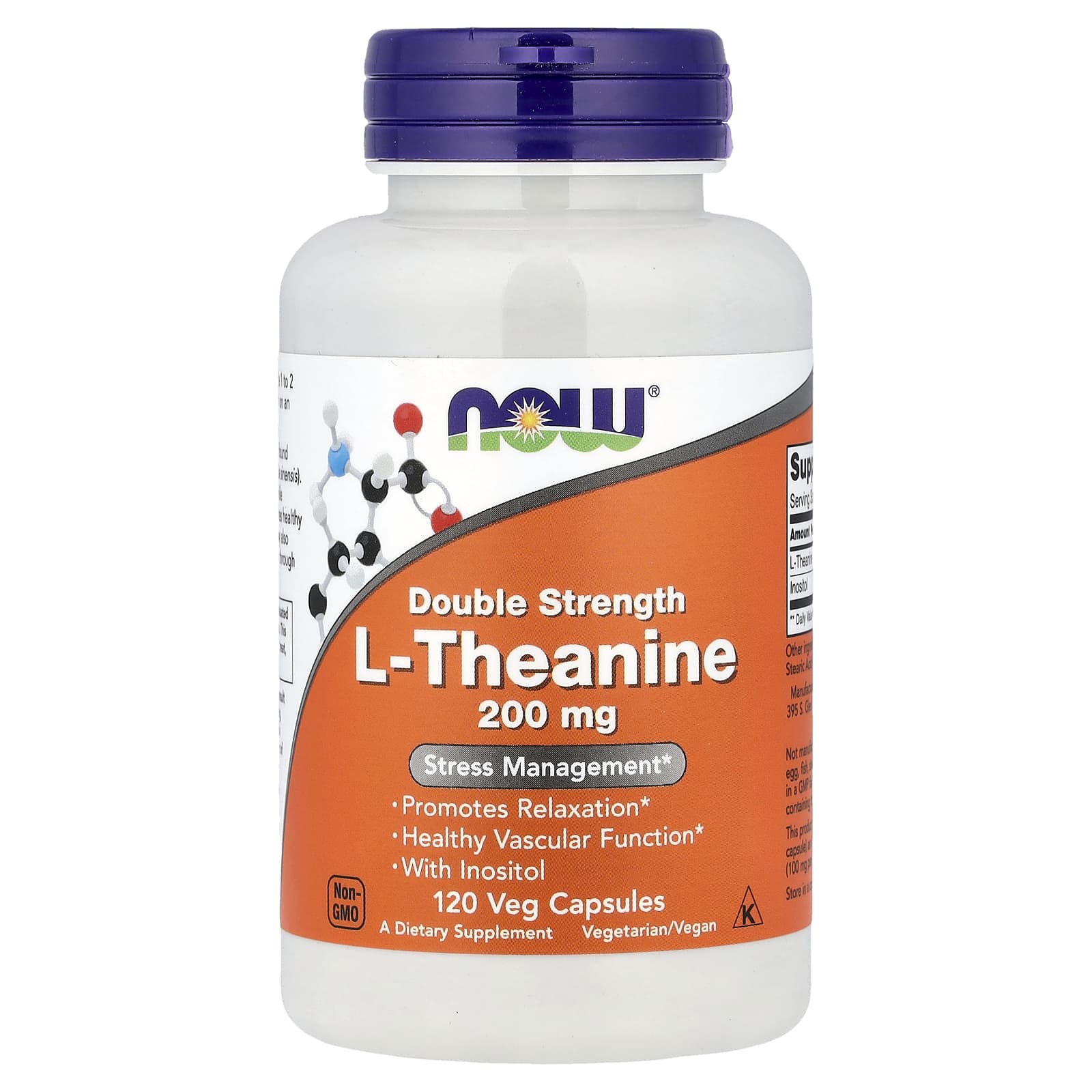 NOW Foods L-Theanine 120 капсул