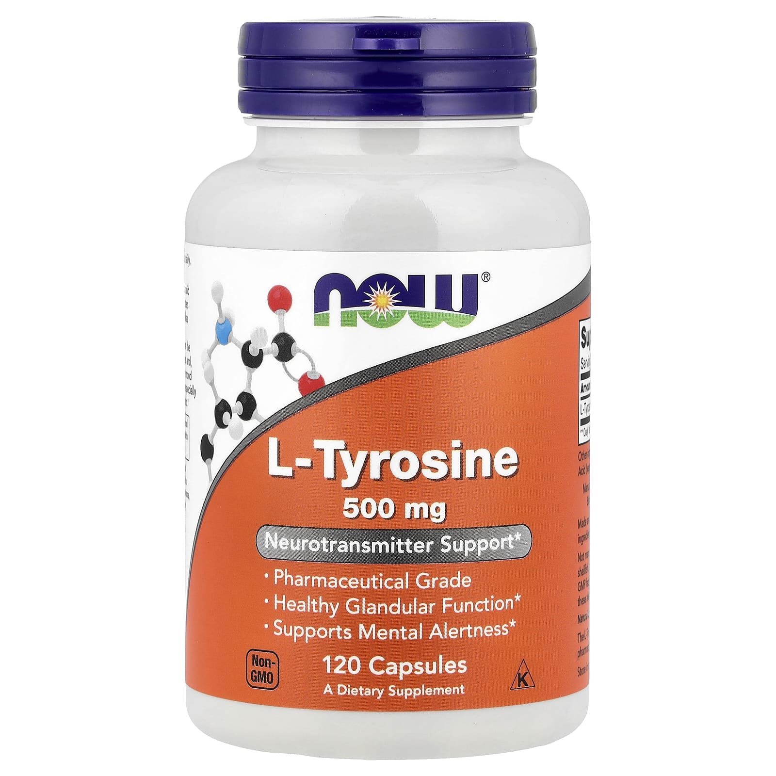 NOW Foods L-Tyrosine 500 мг 120 капсул