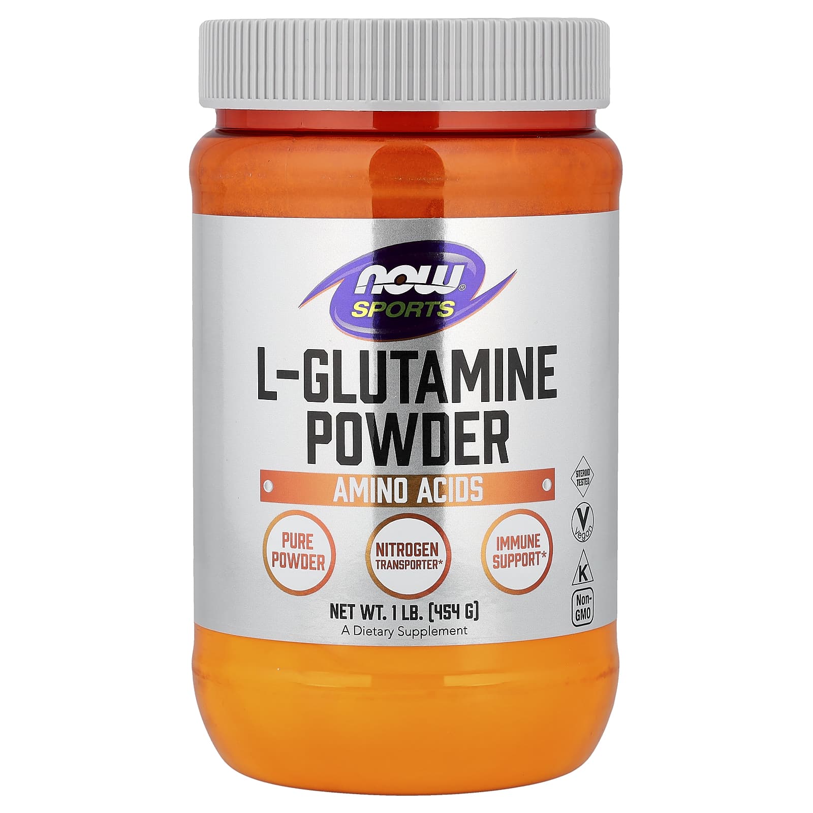 NOW Foods L-Glutamine Powder 454 г