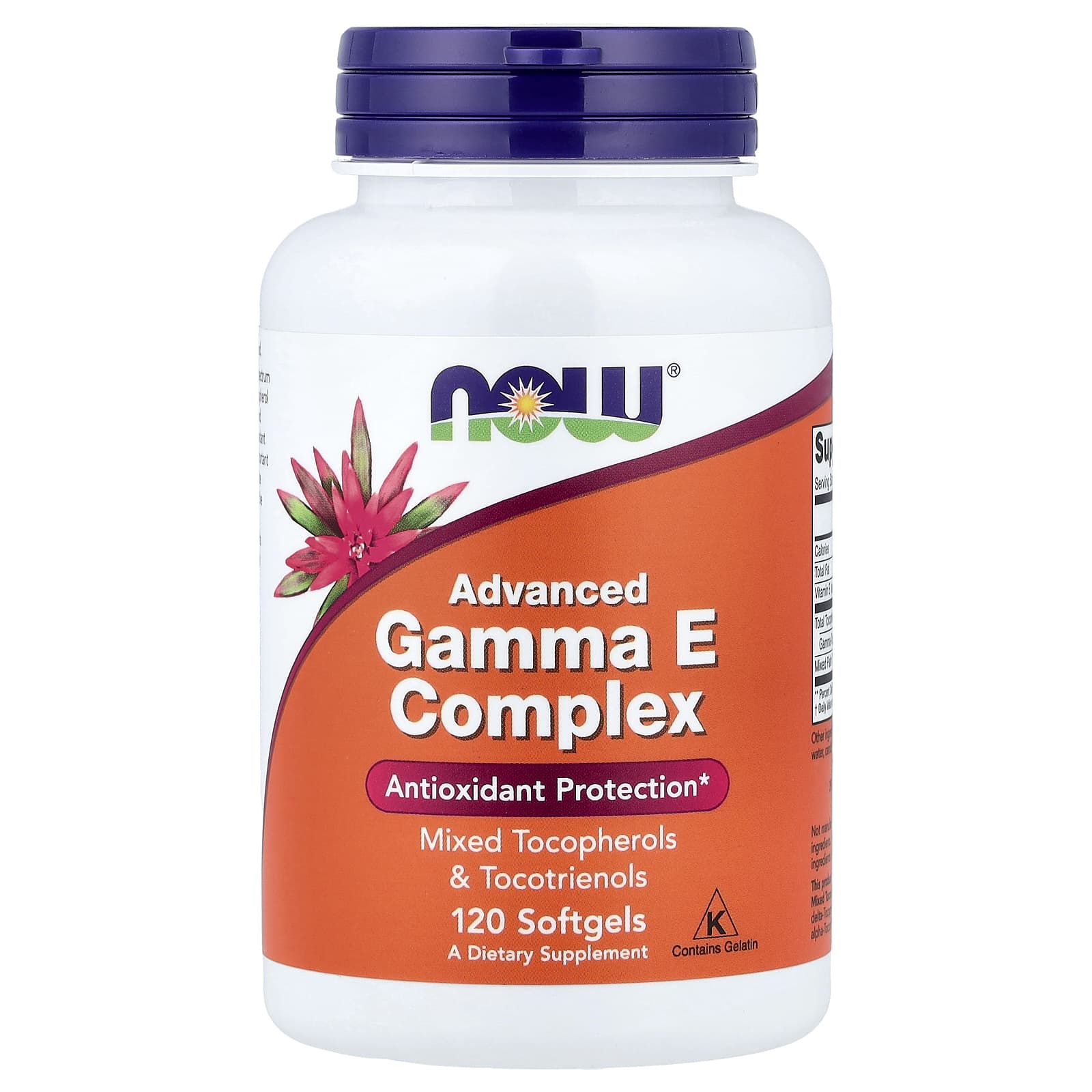 NOW Foods Gamma E Complex витамин E 120 капсул