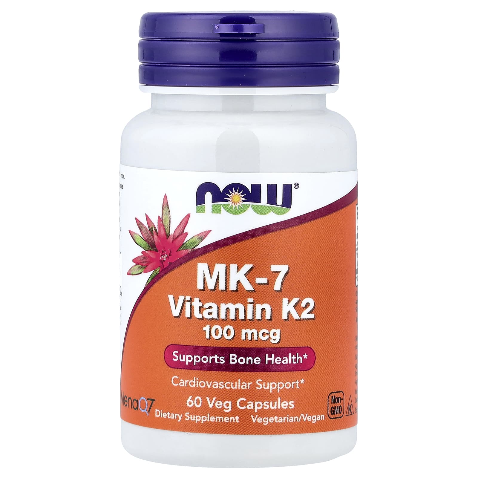 NOW Foods Vitamin K2 MK-7 100 мкг 60 капсул