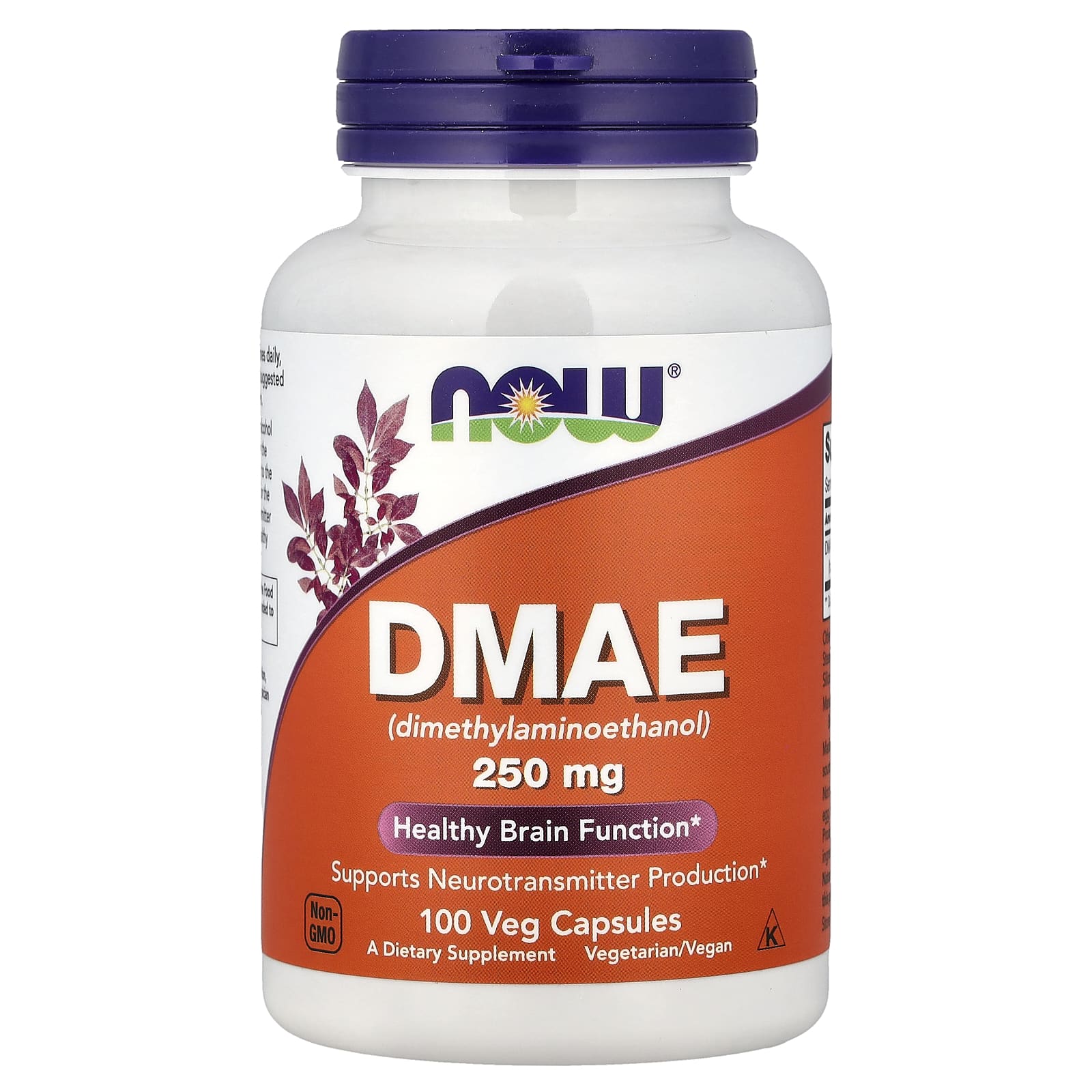 NOW Foods DMAE 250 мг 100 капсул
