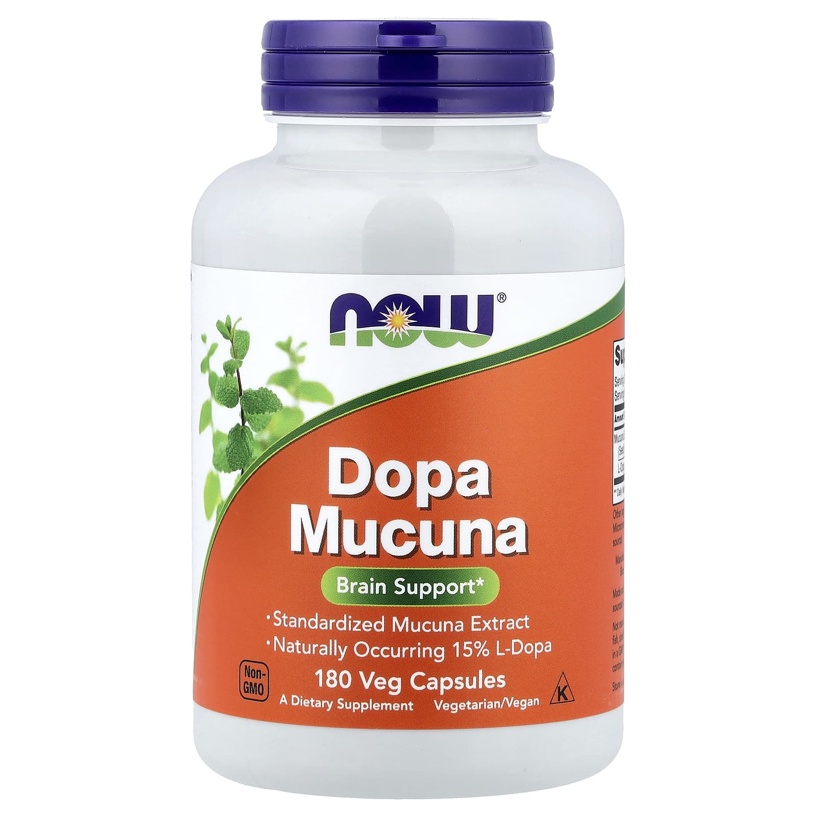 NOW Foods Mucuna Pruriens 180 растительных капсул