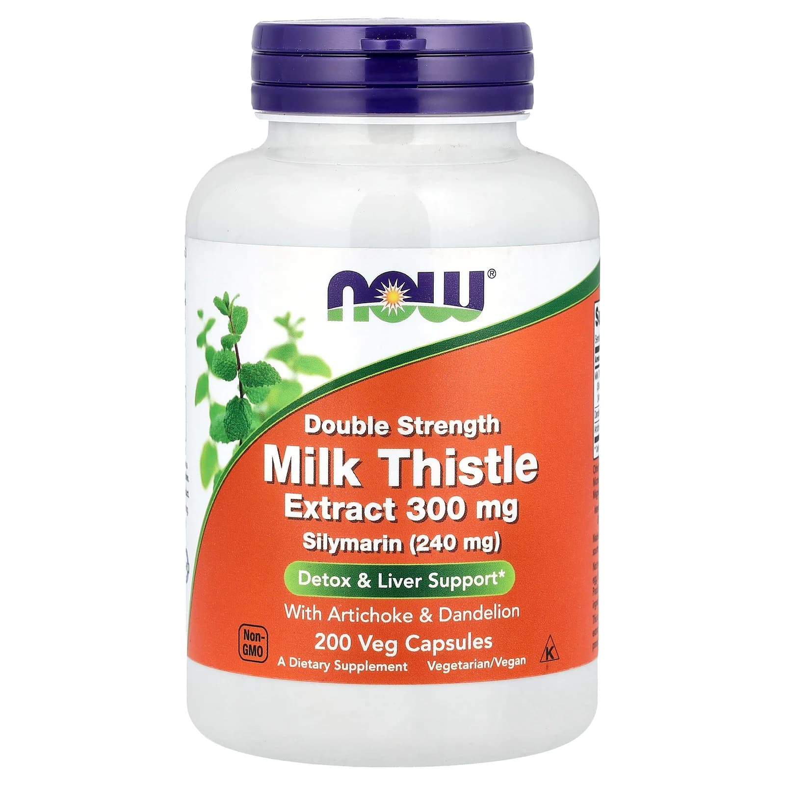 NOW Foods Milk Thistle Extract 300 мг 200 вегетарианских капсул