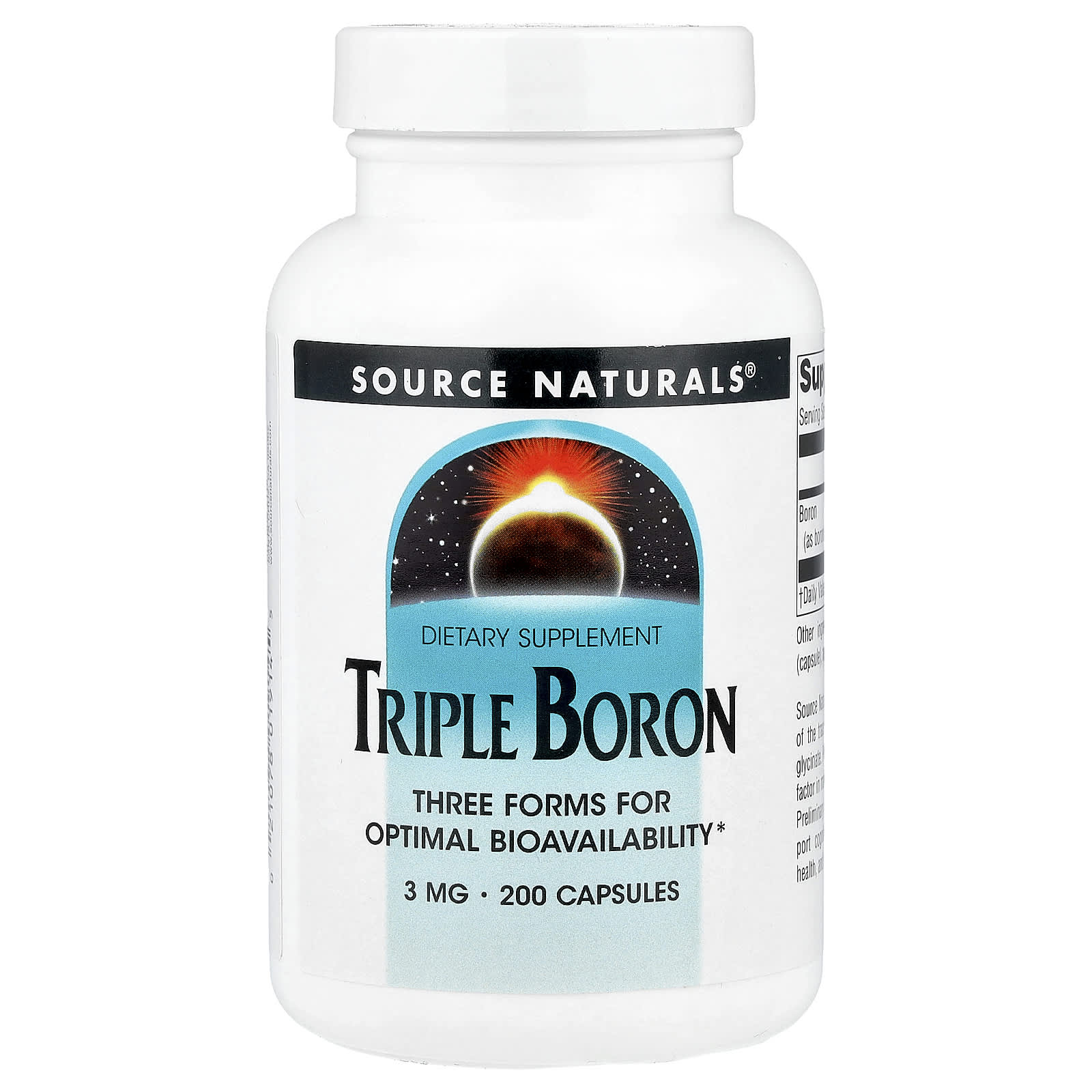 Source Naturals Triple Boron 3 мг 200 капсул