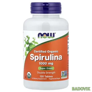 NOW Foods, спирулина, 1000 мг, 120 таблеток
