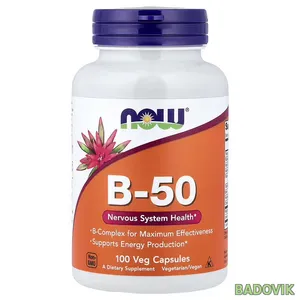 NOW Foods, B-50, 100 растительных капсул