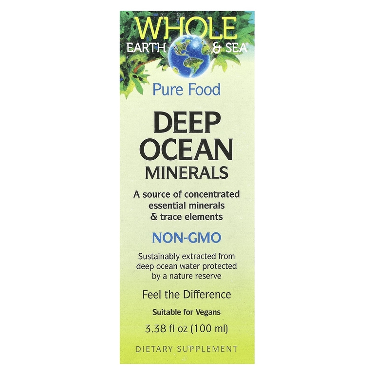 Natural Factors, Whole Earth & Sea, Deep Ocean Minerals, 100 мл