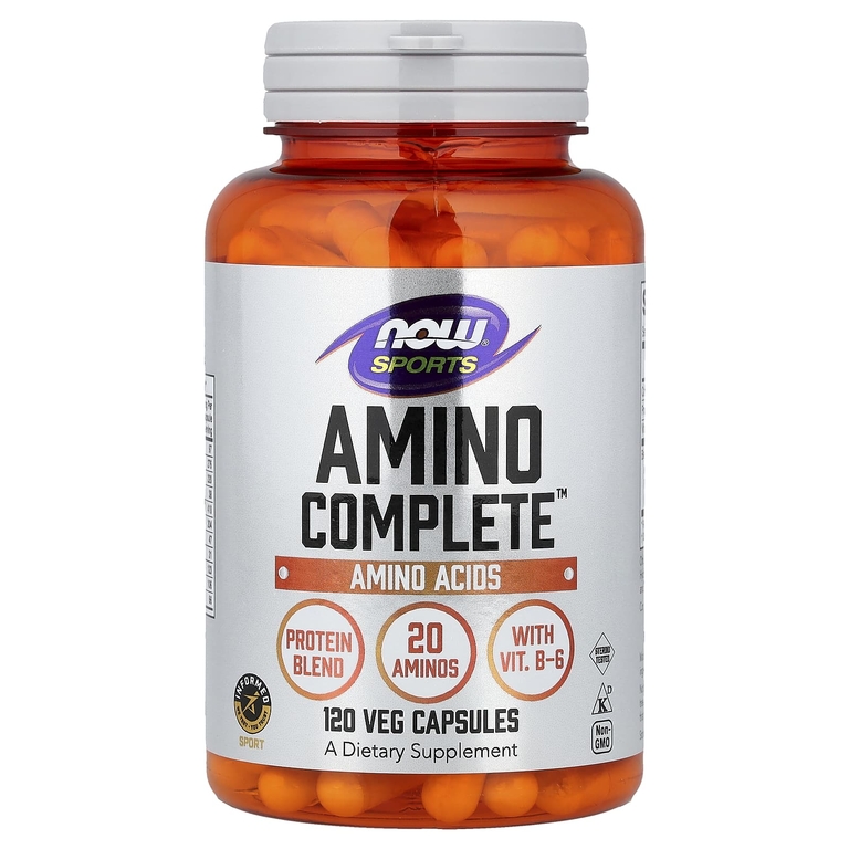 NOW Foods, Sports, Amino Complete™, 120 растительных капсул