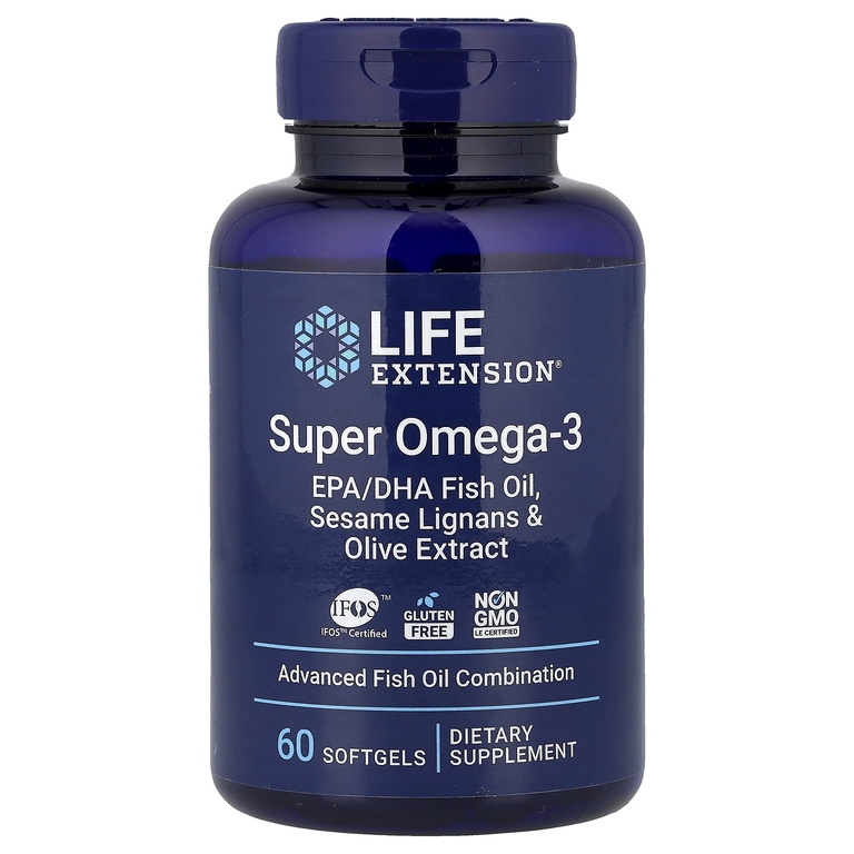Life Extension, Super Omega-3, 60 мягких таблеток